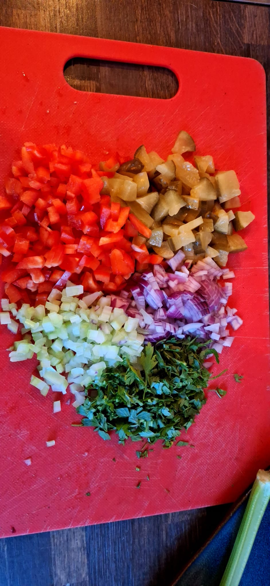 Aardappelsalade met bacon en ei